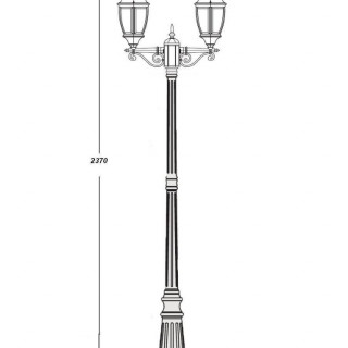Садово-парковый светильник серии Arsenal L 91209 L A gb
