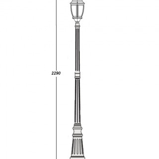 Садово-парковый светильник серии Arsenal L 91209 L gb