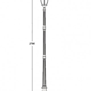 Садово-парковый светильник серии Arsenal L 91210 L 18