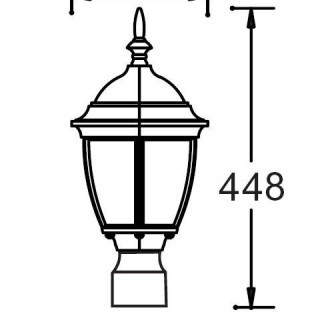 Садово-парковый светильник серии Arsenal L 91203 S bg