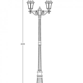 Садово-парковый светильник серии Astoria 1 S 91309 S A bl