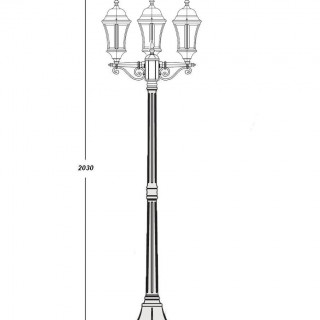 Садово-парковый светильник серии ASTORIA 91308 L B bg