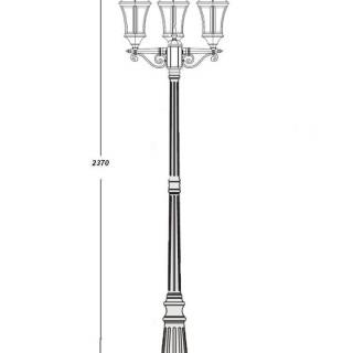 Садово-парковый светильник серии ASTORIA 91309 L B bg