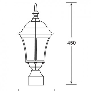 Садово-парковый светильник серии ASTORIA 91303 S gb