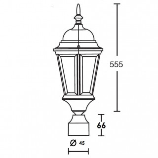 Садово-парковый светильник серии Astoria 2 91403 gb