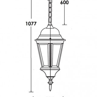 Садово-парковый светильник серии Astoria 2 91405 gb с нижней крышкой
