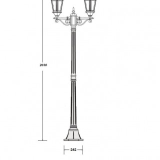 Садово-парковый светильник серии Astoria 2 91408 A gb