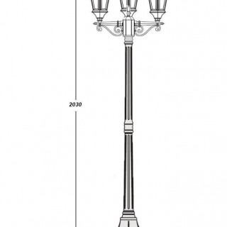 Садово-парковый светильник серии Astoria 2 91408 B gb