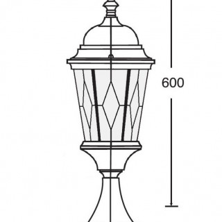 Садово-парковый светильник серии Astoria 2 91404m bl ромб