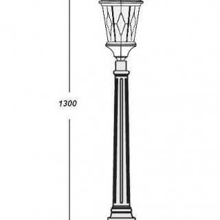 Садово-парковый светильник серии Astoria 2 91407m bl ромб