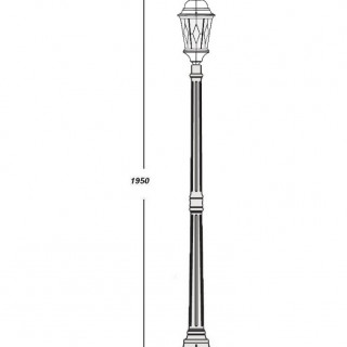 Садово-парковый светильник серии Astoria 2 91408m bl ромб