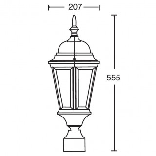 Садово-парковый светильник серии Astoria 2 91403m gb
