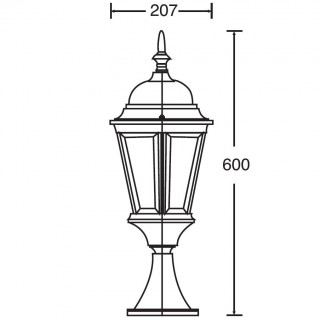 Садово-парковый светильник серии Astoria 2 91404m gb