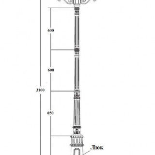 Садово-парковый светильник серии Astoria 2 91410m A E7 gb