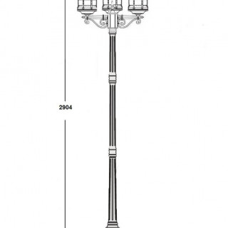 Садово-парковый светильник серии BARSELONA 81210 B bl 18
