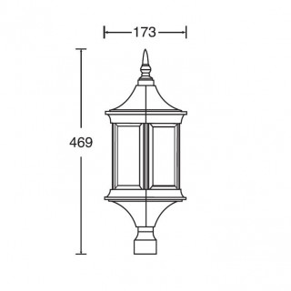 Садово-парковый светильник серии Bern 89803 S