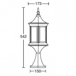 Садово-парковый светильник серии Bern 89804 S