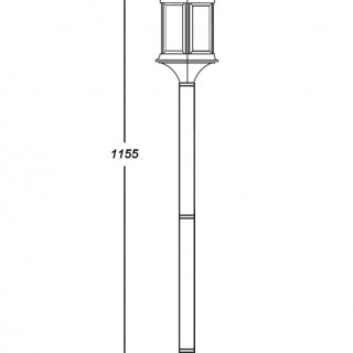 Садово-парковый светильник серии Bern 89806 S