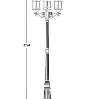 Садово-парковый светильник серии Bern 89809 S B