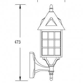 Садово-парковый светильник серии Cadiz 64601 gb