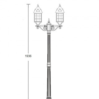 Садово-парковый светильник серии Cadiz 64608 A gb