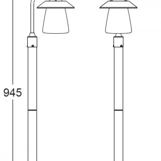 Садово-парковый светильник серии Cate 12642