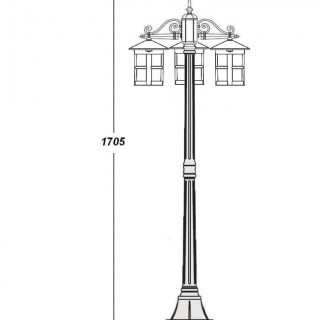 Садово-парковый светильник серии Cordoba 15808 B