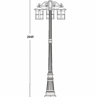 Садово-парковый светильник серии Cordoba 15809 B