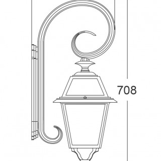 Садово-парковый светильник серии Faro frost 91102fl L 18