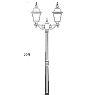 Садово-парковый светильник серии Faro frost 91108fl L A