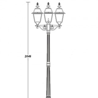 Садово-парковый светильник серии Faro frost 91108fl L B
