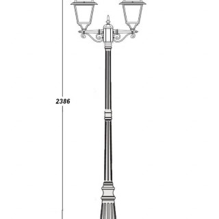 Садово-парковый светильник серии Faro frost 91109fl L A