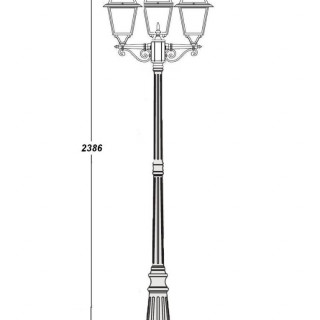 Садово-парковый светильник серии Faro frost 91109fl L B