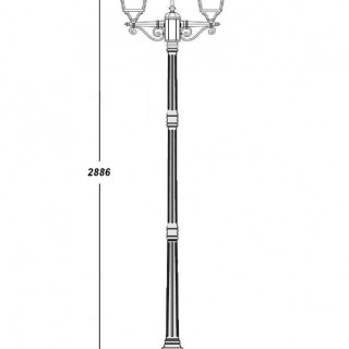 Садово-парковый светильник серии Faro frost 91110fl L 18