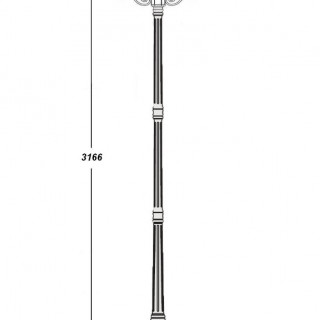 Садово-парковый светильник серии Faro frost 91110fl L A 21