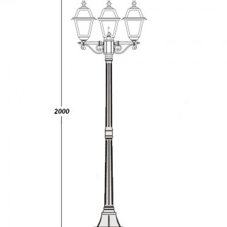 Садово-парковый светильник серии Faro 91108 lgG B