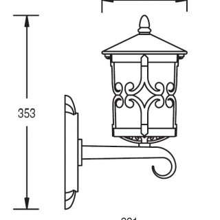 Садово-парковый светильник серии  Frankfurt 15851