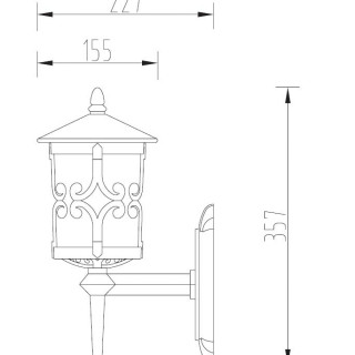 Садово-парковый светильник серии  Frankfurt 15851A