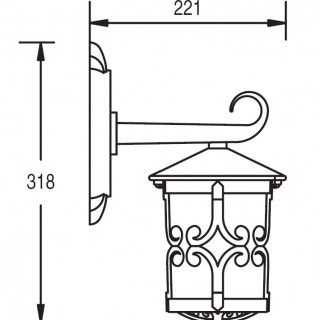 Садово-парковый светильник серии  Frankfurt 15852