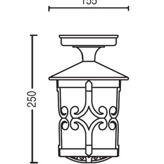 Садово-парковый светильник серии  Frankfurt 15855A