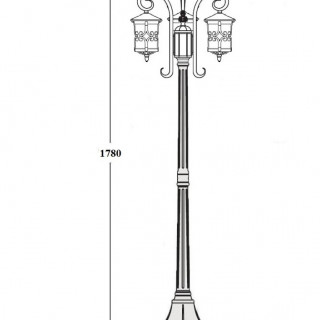 Садово-парковый светильник серии  Frankfurt 15858В 18