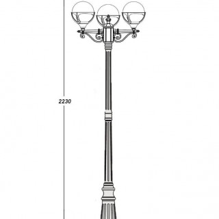 Садово-парковый светильник серии Genova 88109 B