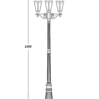 Садово-парковый светильник серии Leeds 91609 B