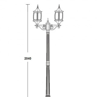 Садово-парковый светильник серии LION 85108 A gb