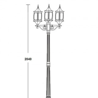 Садово-парковый светильник серии LION 85108 B gb