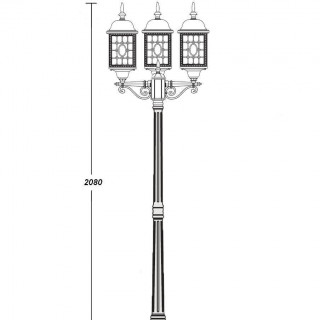 Садово-парковый светильник серии London 64808 L B