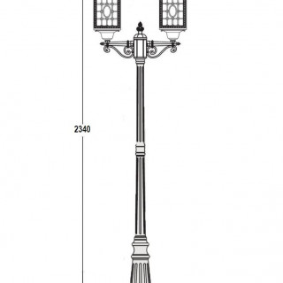 Садово-парковый светильник серии London 64809 L A