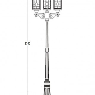 Садово-парковый светильник серии London 64809 L B
