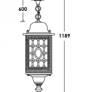 Садово-парковый светильник серии London 64805 S с нижней крышкой