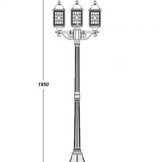 Садово-парковый светильник серии London 64808 S B